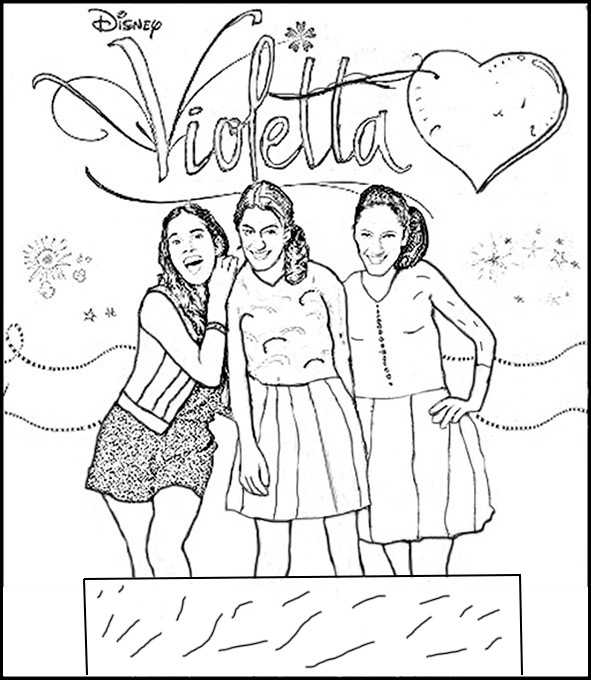 着色页: 维奥莱塔 (电视节目) #170461 - 免费可打印着色页