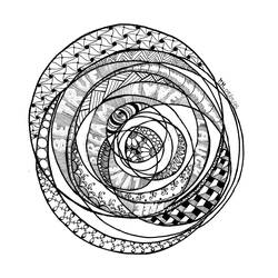 着色页: 禅绕画 (成人着色) #174346 - 免费可打印着色页