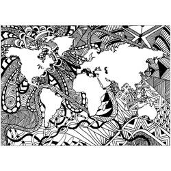 着色页: 禅绕画 (成人着色) #174352 - 免费可打印着色页