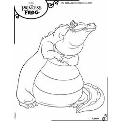 着色页: 短吻鳄 (动物) #430 - 免费可打印着色页