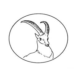 着色页: 羚羊 (动物) #22602 - 免费可打印着色页