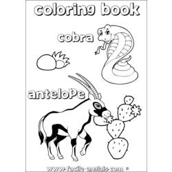 着色页: 羚羊 (动物) #22643 - 免费可打印着色页