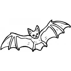 着色页: 蝙蝠 (动物) #1975 - 免费可打印着色页