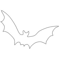 着色页: 蝙蝠 (动物) #2002 - 免费可打印着色页