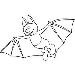 着色页: 蝙蝠 (动物) #2005 - 免费可打印着色页