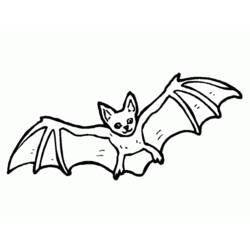 着色页: 蝙蝠 (动物) #2008 - 免费可打印着色页