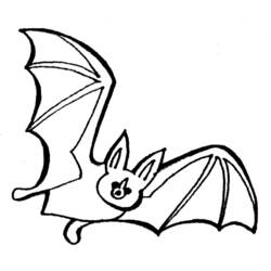 着色页: 蝙蝠 (动物) #2014 - 免费可打印着色页