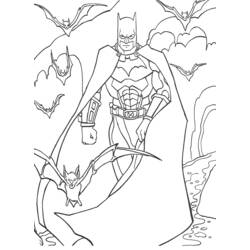着色页: 蝙蝠 (动物) #2035 - 免费可打印着色页