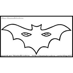 着色页: 蝙蝠 (动物) #2051 - 免费可打印着色页