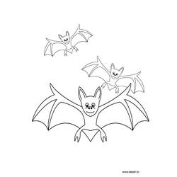 着色页: 蝙蝠 (动物) #2062 - 免费可打印着色页