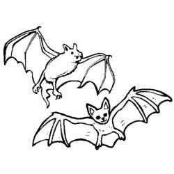 着色页: 蝙蝠 (动物) #2078 - 免费可打印着色页