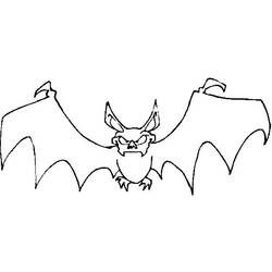 着色页: 蝙蝠 (动物) #2103 - 免费可打印着色页