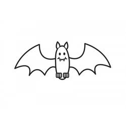 着色页: 蝙蝠 (动物) #2140 - 免费可打印着色页