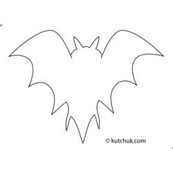 着色页: 蝙蝠 (动物) #2144 - 免费可打印着色页
