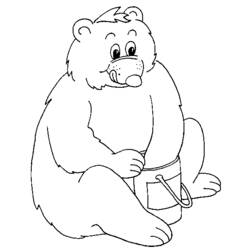 着色页: 熊 (动物) #12212 - 免费可打印着色页