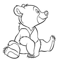 着色页: 熊 (动物) #12243 - 免费可打印着色页