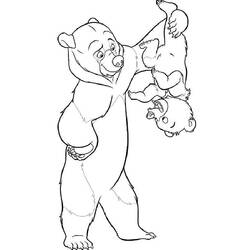 着色页: 熊 (动物) #12272 - 免费可打印着色页