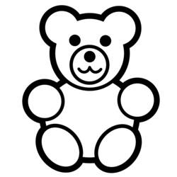 着色页: 熊 (动物) #12278 - 免费可打印着色页