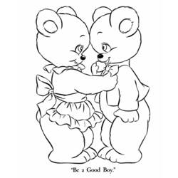 着色页: 熊 (动物) #12289 - 免费可打印着色页