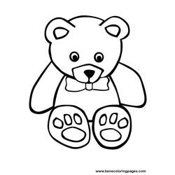 着色页: 熊 (动物) #12312 - 免费可打印着色页