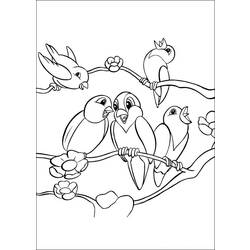 着色页: 鸟类 (动物) #11906 - 免费可打印着色页