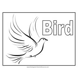 着色页: 鸟类 (动物) #11907 - 免费可打印着色页