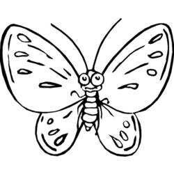 着色页: 蝴蝶 (动物) #15666 - 免费可打印着色页