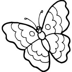 着色页: 蝴蝶 (动物) #15681 - 免费可打印着色页