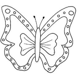 着色页: 蝴蝶 (动物) #15688 - 免费可打印着色页
