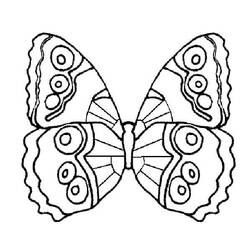 着色页: 蝴蝶 (动物) #15691 - 免费可打印着色页