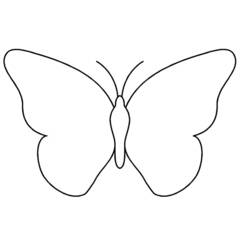着色页: 蝴蝶 (动物) #15701 - 免费可打印着色页
