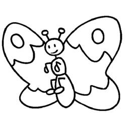 着色页: 蝴蝶 (动物) #15731 - 免费可打印着色页