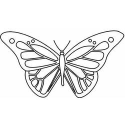 着色页: 蝴蝶 (动物) #15744 - 免费可打印着色页