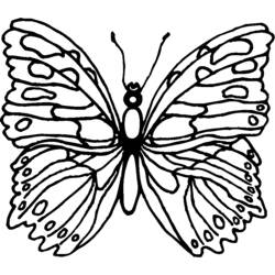 着色页: 蝴蝶 (动物) #15746 - 免费可打印着色页
