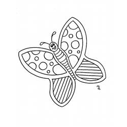 着色页: 蝴蝶 (动物) #15759 - 免费可打印着色页