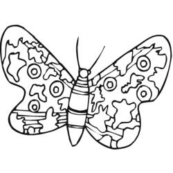着色页: 蝴蝶 (动物) #15769 - 免费可打印着色页