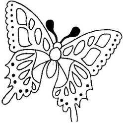 着色页: 蝴蝶 (动物) #15781 - 免费可打印着色页