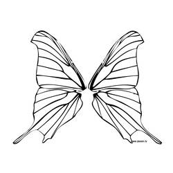着色页: 蝴蝶 (动物) #15807 - 免费可打印着色页