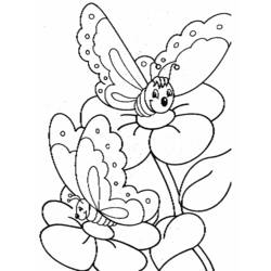 着色页: 蝴蝶 (动物) #15833 - 免费可打印着色页