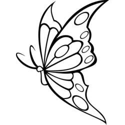 着色页: 蝴蝶 (动物) #15848 - 免费可打印着色页