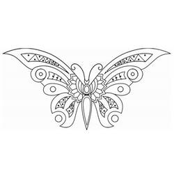 着色页: 蝴蝶 (动物) #15851 - 免费可打印着色页