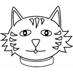 着色页: 猫 (动物) #1939 - 免费可打印着色页