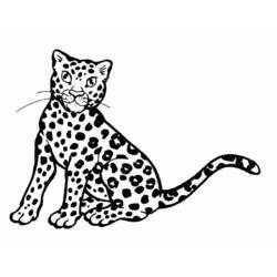 着色页: 猎豹 (动物) #7872 - 免费可打印着色页