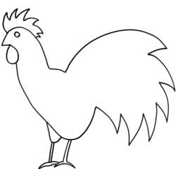 着色页: 鸡 (动物) #17273 - 免费可打印着色页