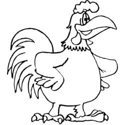 着色页: 鸡 (动物) #17276 - 免费可打印着色页