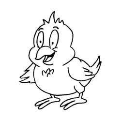 着色页: 鸡 (动物) #17330 - 免费可打印着色页