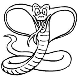 着色页: 眼镜蛇 (动物) #3224 - 免费可打印着色页