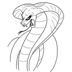 着色页: 眼镜蛇 (动物) #3236 - 免费可打印着色页