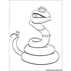着色页: 眼镜蛇 (动物) #3266 - 免费可打印着色页
