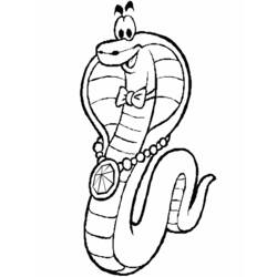 着色页: 眼镜蛇 (动物) #3295 - 免费可打印着色页